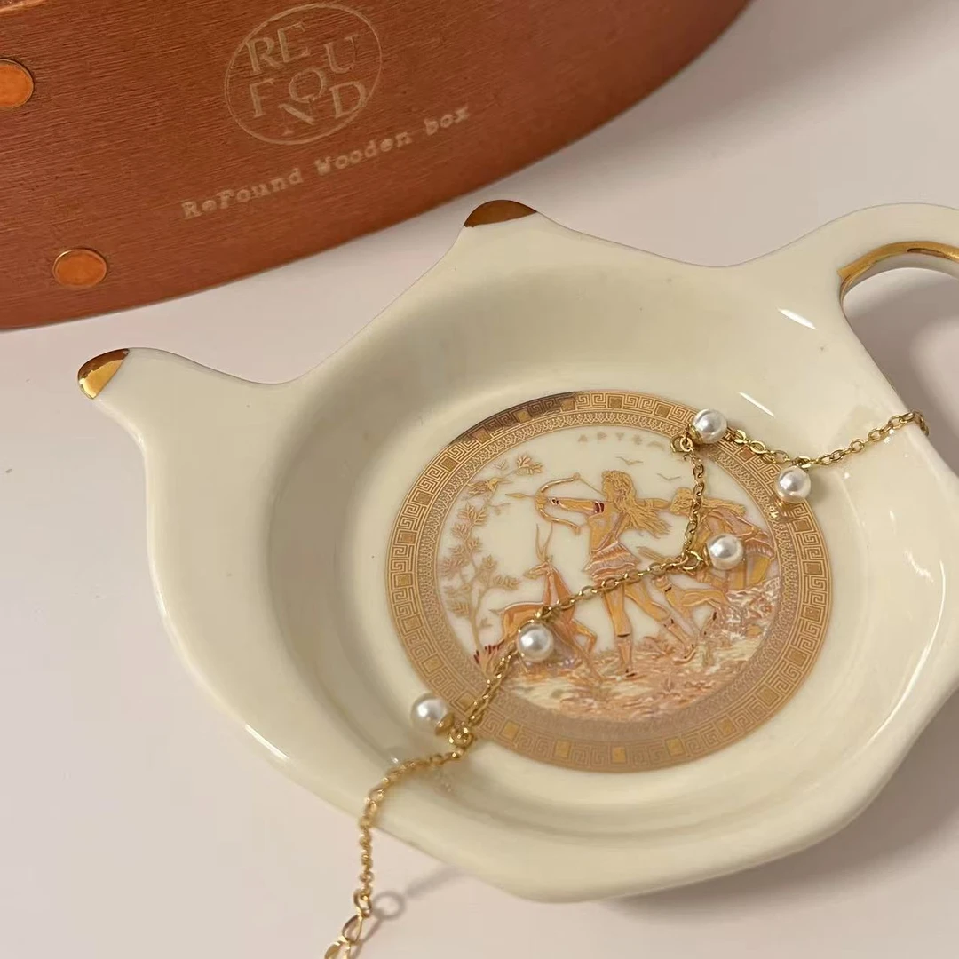 钛钢仿珍珠手链 固色超好！简约温柔 小灯泡珠珠多吊坠手链