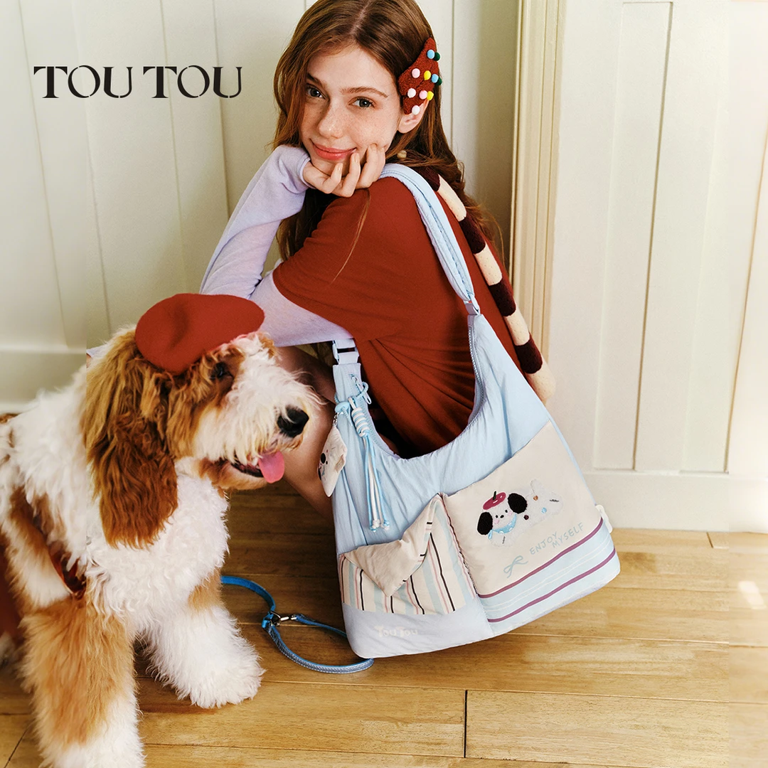 TOUTOU托特包轻便柔软大容量腋下包单肩斜挎包女