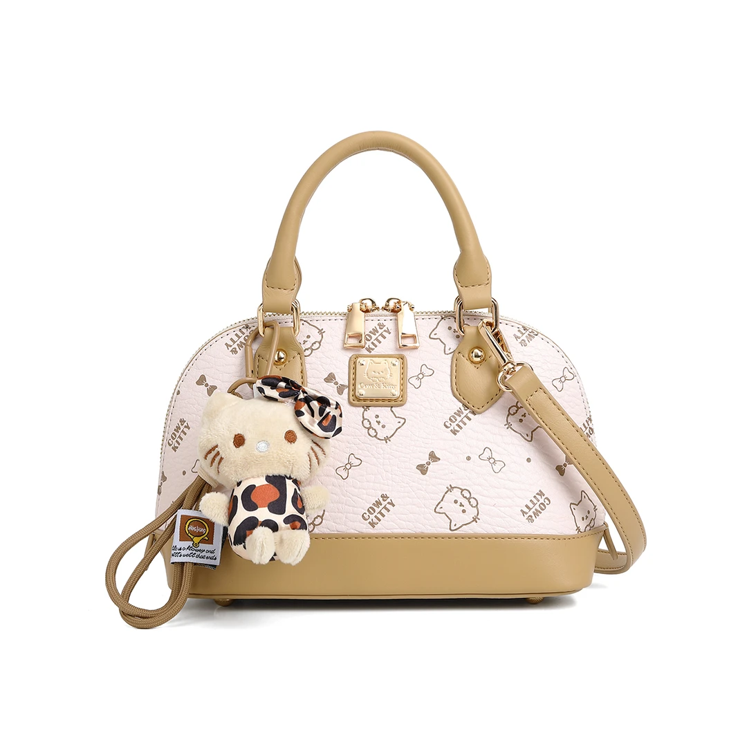 【湛兰321专属】感手提贝壳包女式新款轻奢小众杏色可爱单肩斜挎包