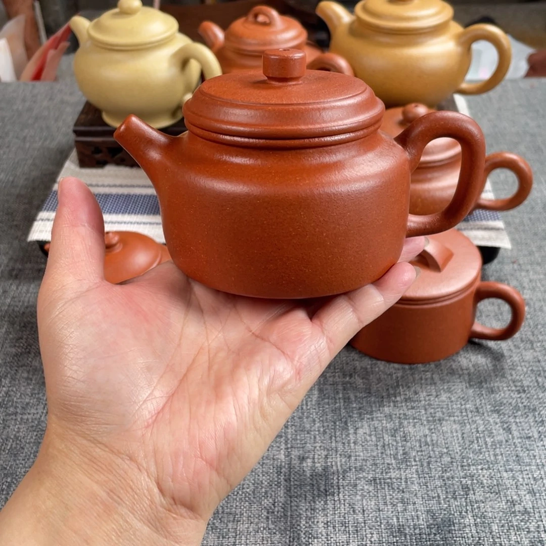 茶壶紫砂红降坡德钟全手40目220手磨料