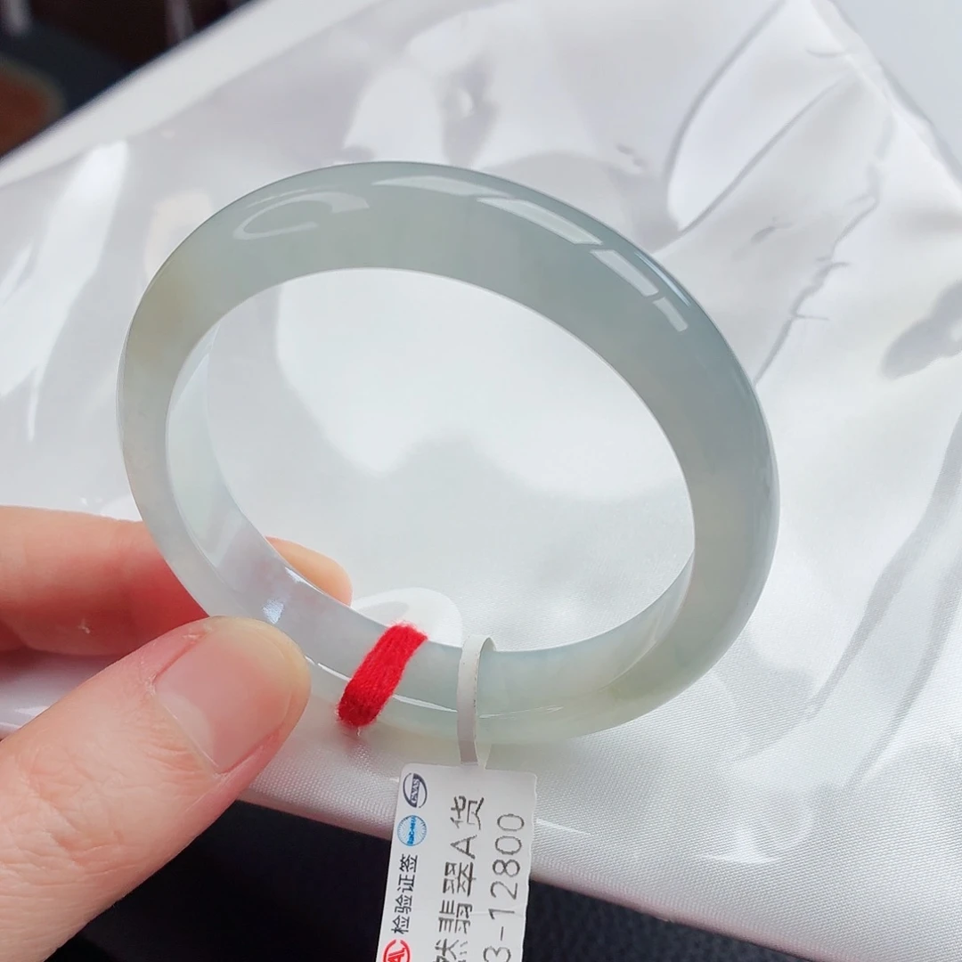 翡翠未镶嵌手镯3号-53圈口