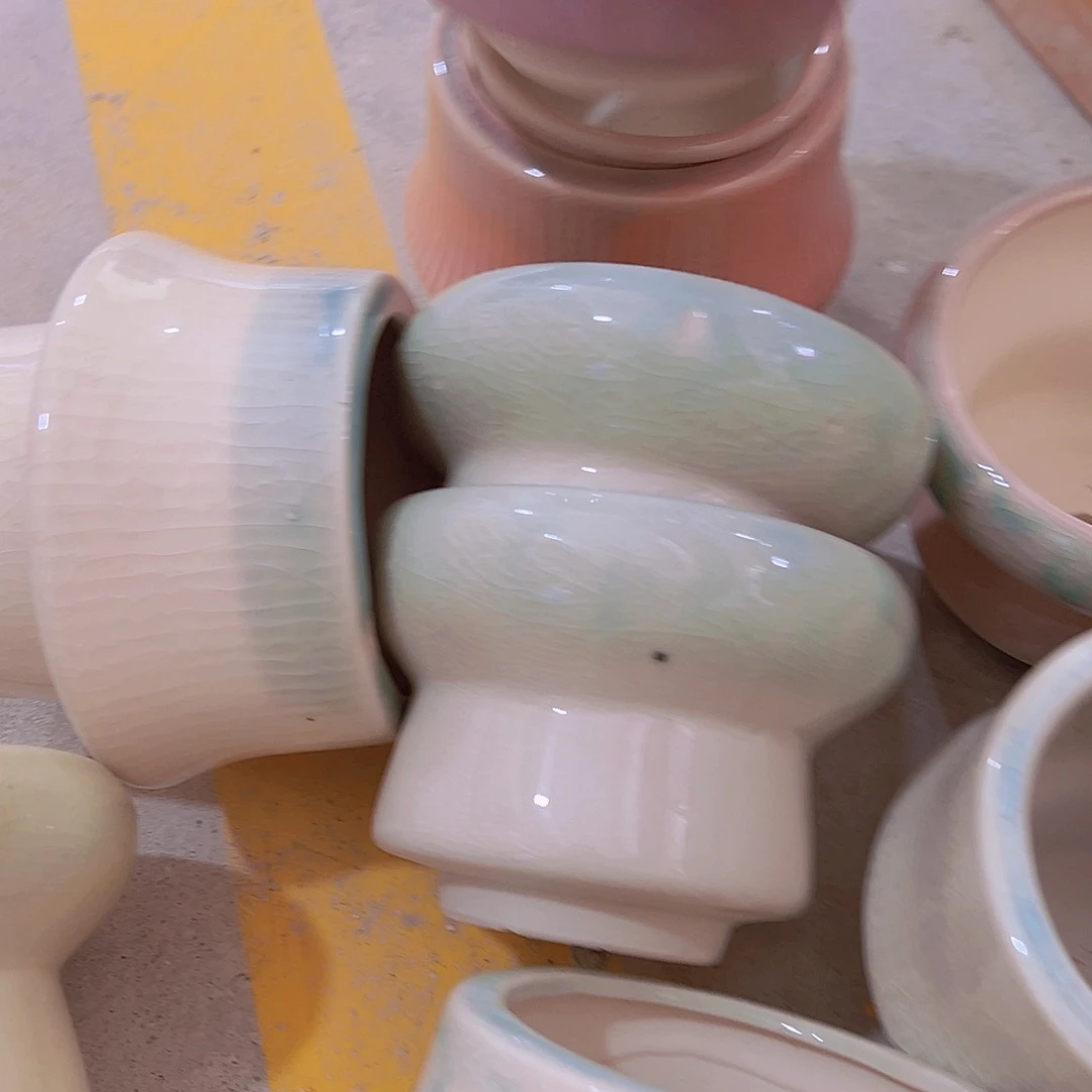 陶瓷花盆当场满12包邮瑕疵随机2个