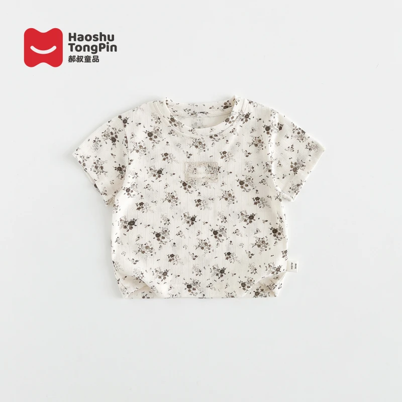 【现货】郝叔童品夏季新款限定网红款2025女童时尚韩版短袖HL52108