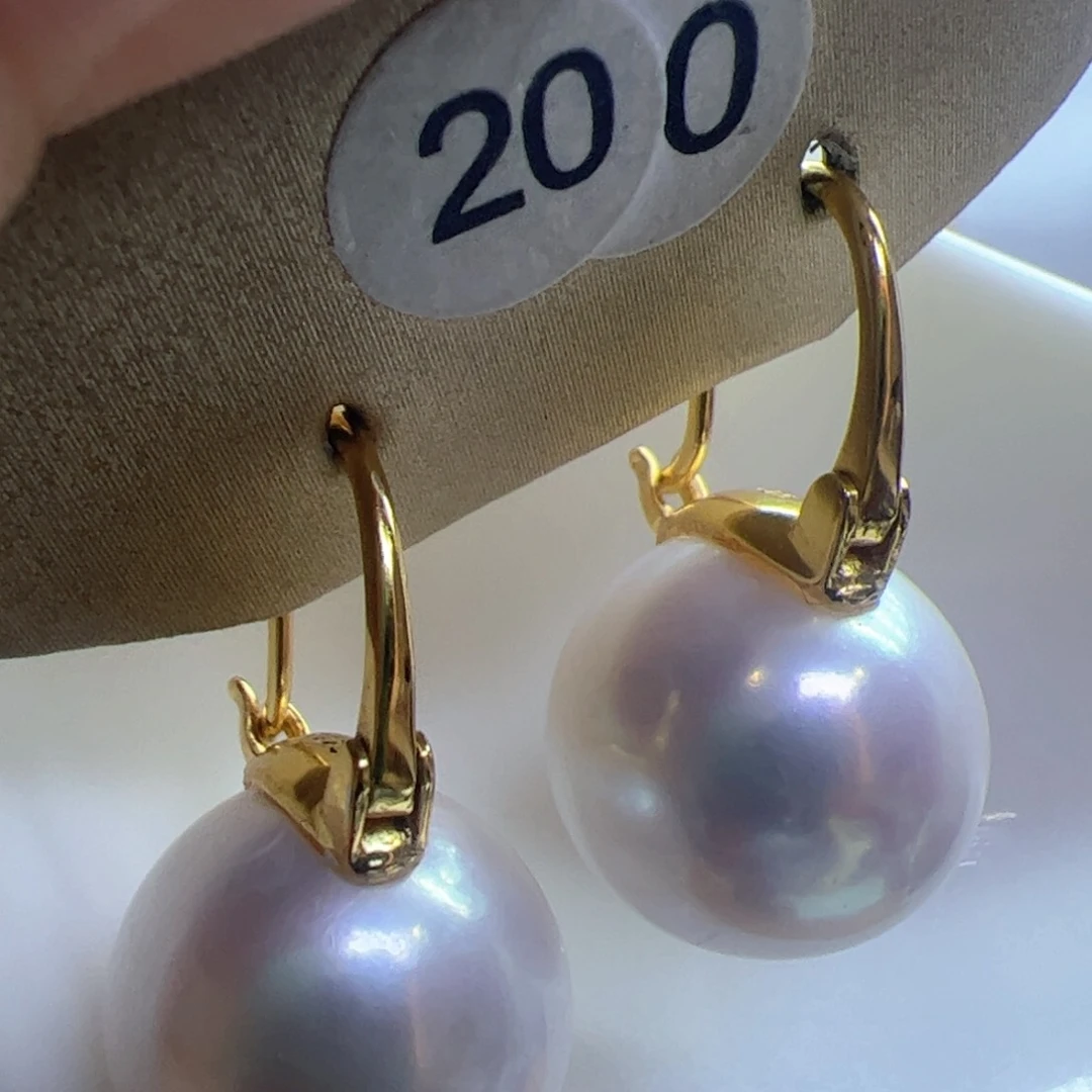 淡水珍珠耳饰银S925镶嵌