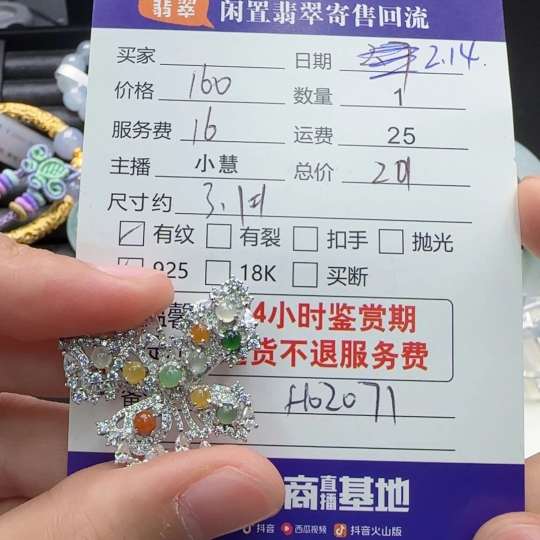 翡翠颈饰银S925镶嵌翡翠