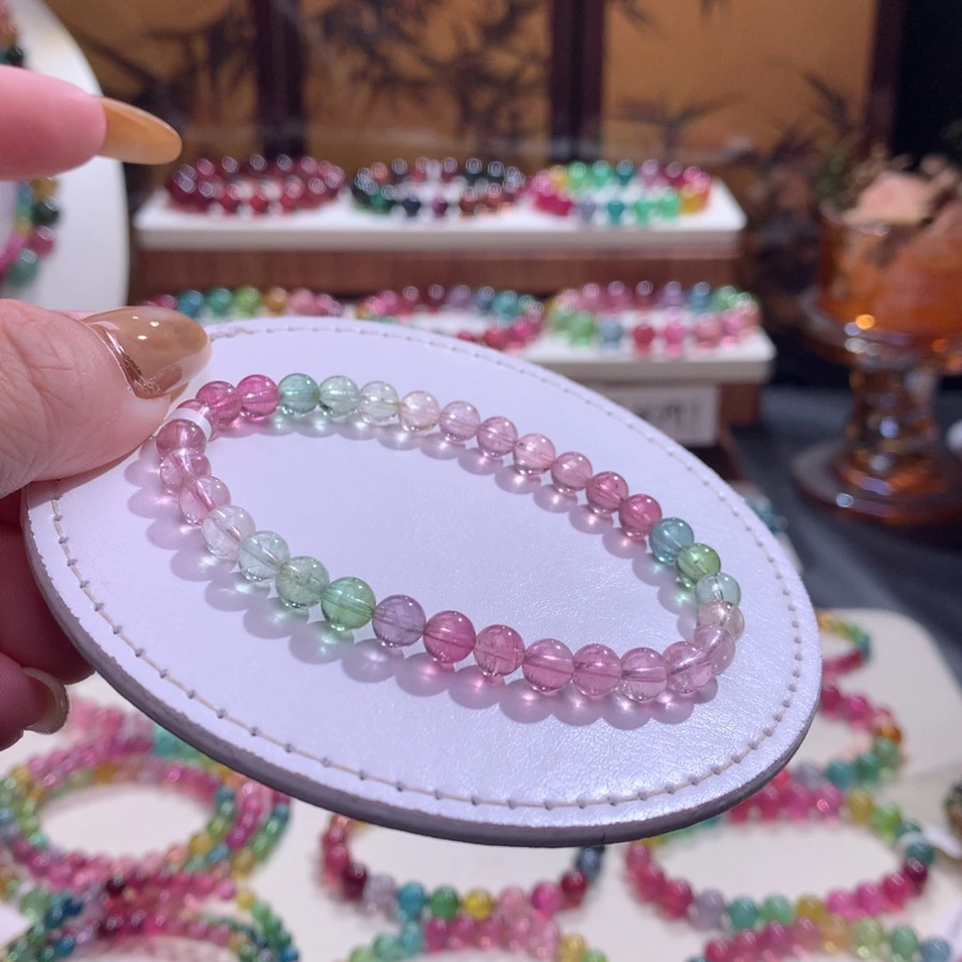 碧玺未镶嵌手链碧玺