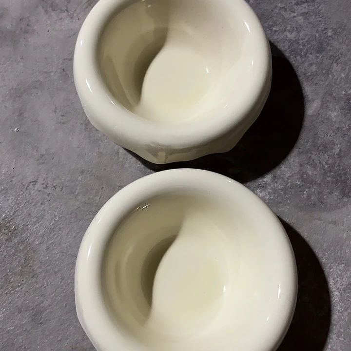 陶陶瓷冰淇淋白色2个装