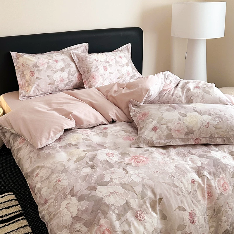 【JuJuuu设计师新品】轻奢高支长绒棉贡缎四件套全棉纯棉床上被罩