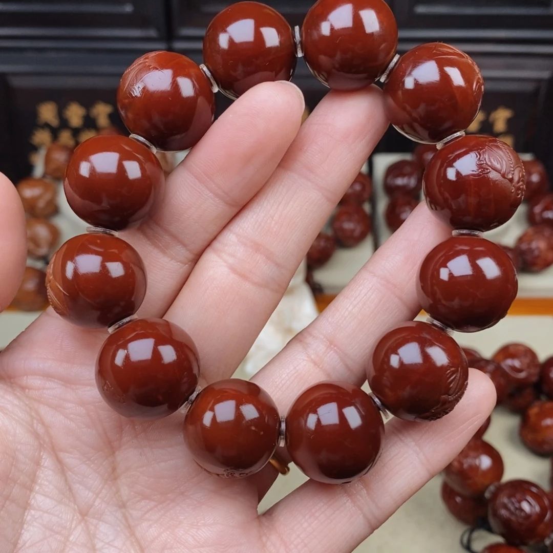 耍***门吊坠橄榄核正圆财迷