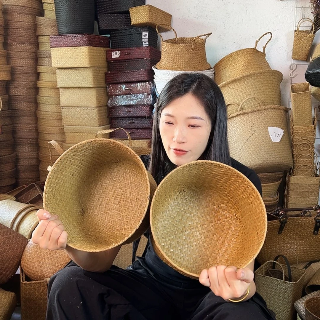 草编草编包/草编收纳盒微瑕疵