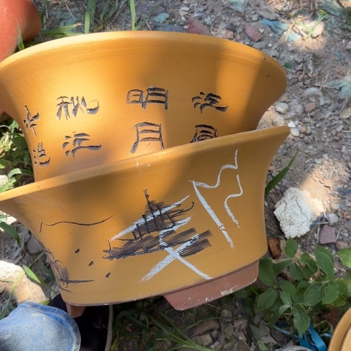 紫砂花盆紫砂等珍贵