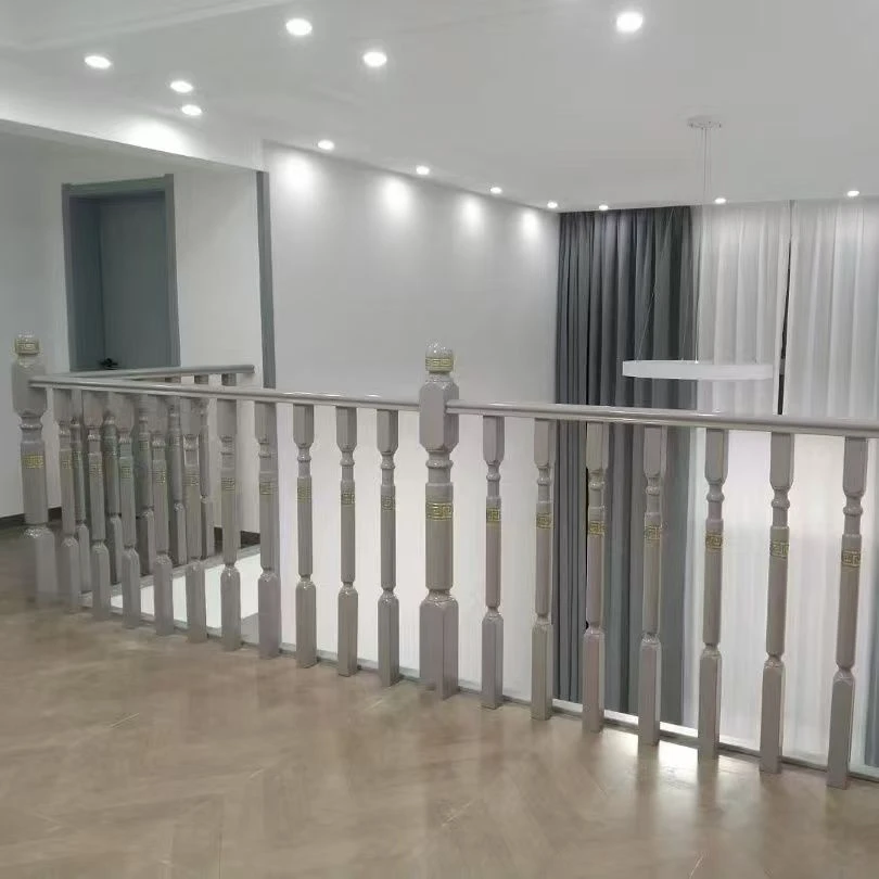 泰国橡木新中式实木楼梯扶手护栏家用旋转直梯栏杆定制包邮包安装