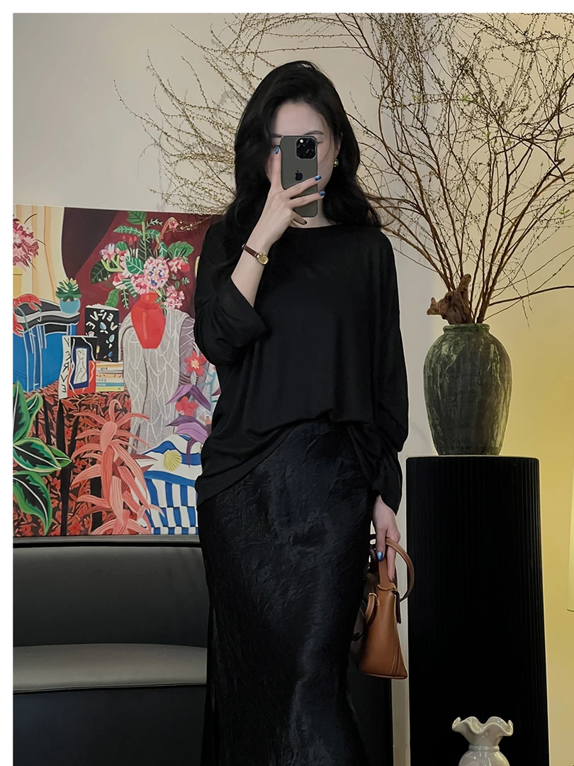 陈陈琳呀【薄雾】三色雪花肌理感长袖罩衫宽松透气凉感夏日防晒衫