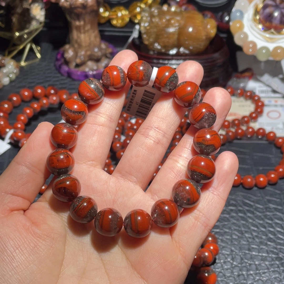 小****手链水晶未镶嵌12mm极光23一线天手链单圈