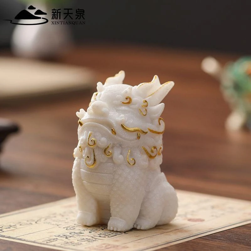 新疆西藏包邮【8329人收藏】砂岩石招财貔貅小摆件治愈办公室工位