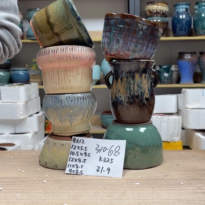 紫砂花盆多肉花盆微瑕68