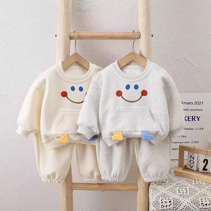 秋款儿童休闲套装新款宝宝衣服超萌卡通卫衣裤子两件套洋气外出服