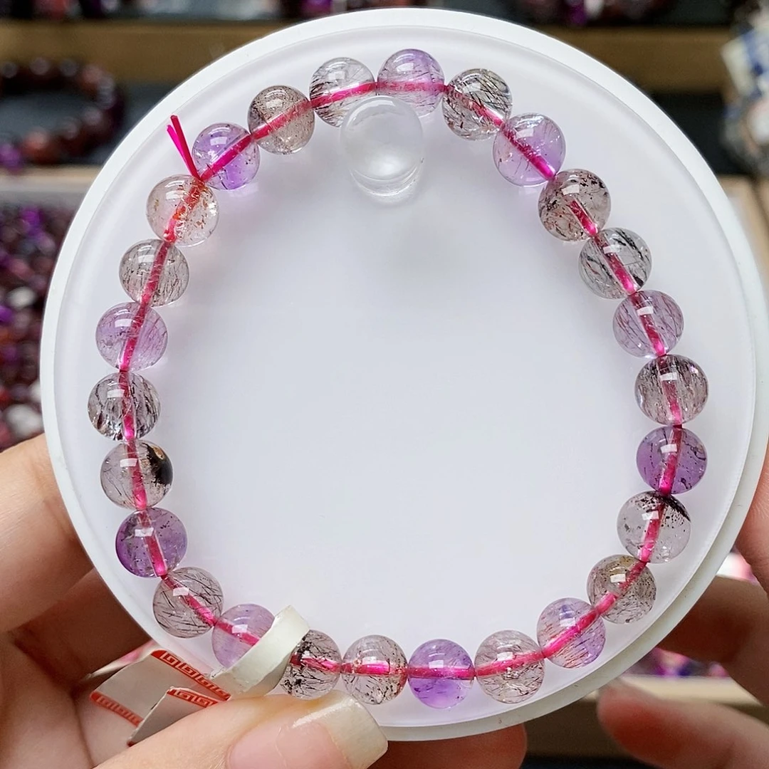 未镶嵌手链水晶T086卡七➕超七