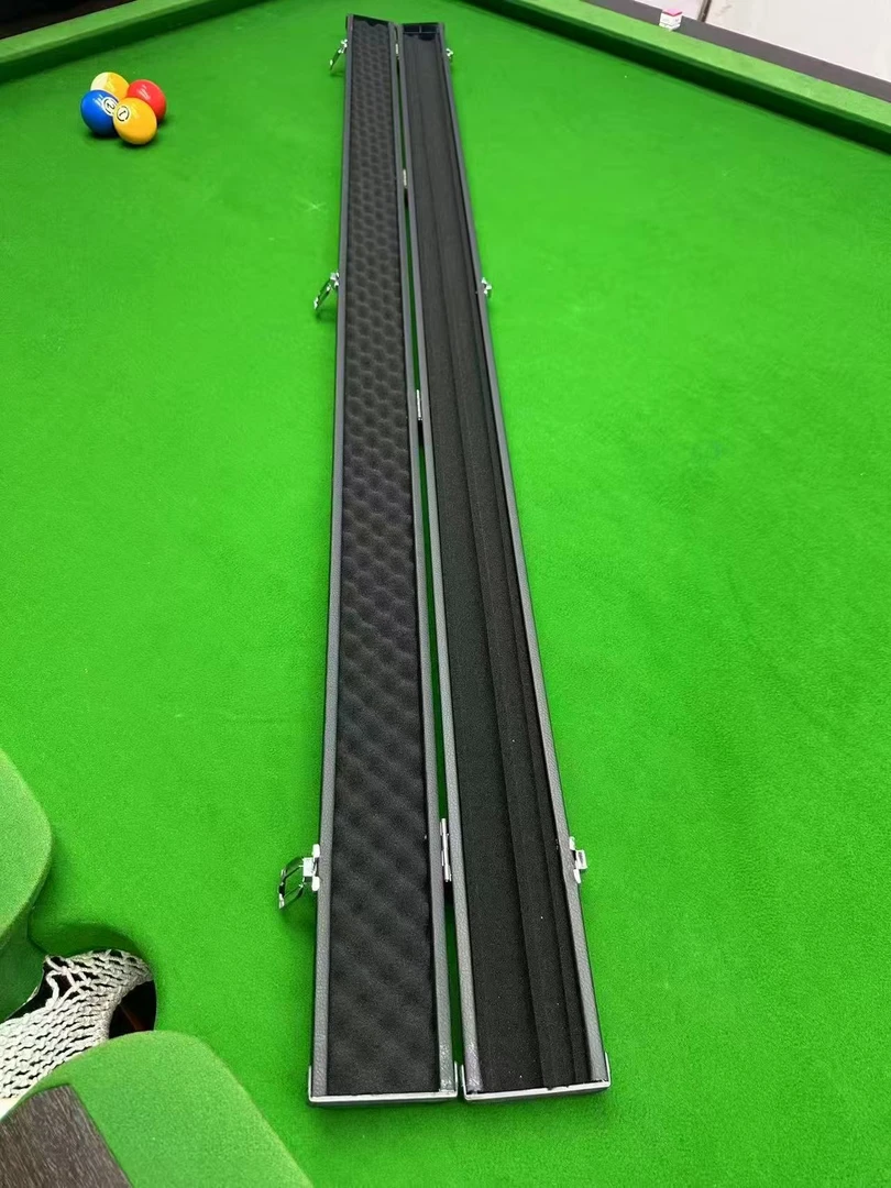 高档双槽一体塑钢台球杆盒大容量收纳专业小头通杆适用