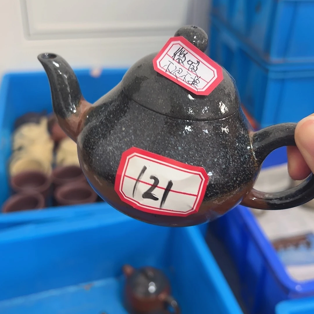 紫砂茶壶黄龙山原矿紫砂180