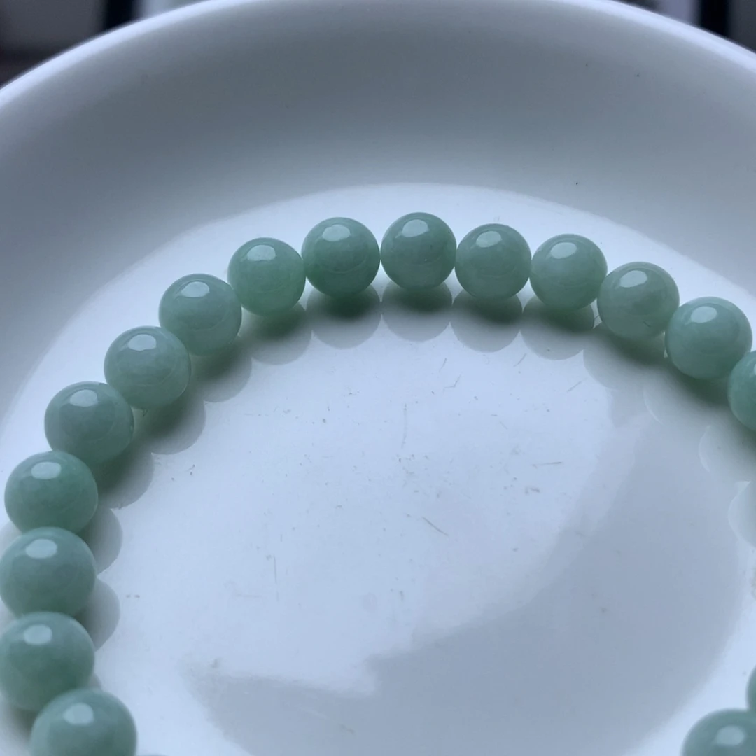 散珠翡翠卡7.3的冰紫绿珠珠26个