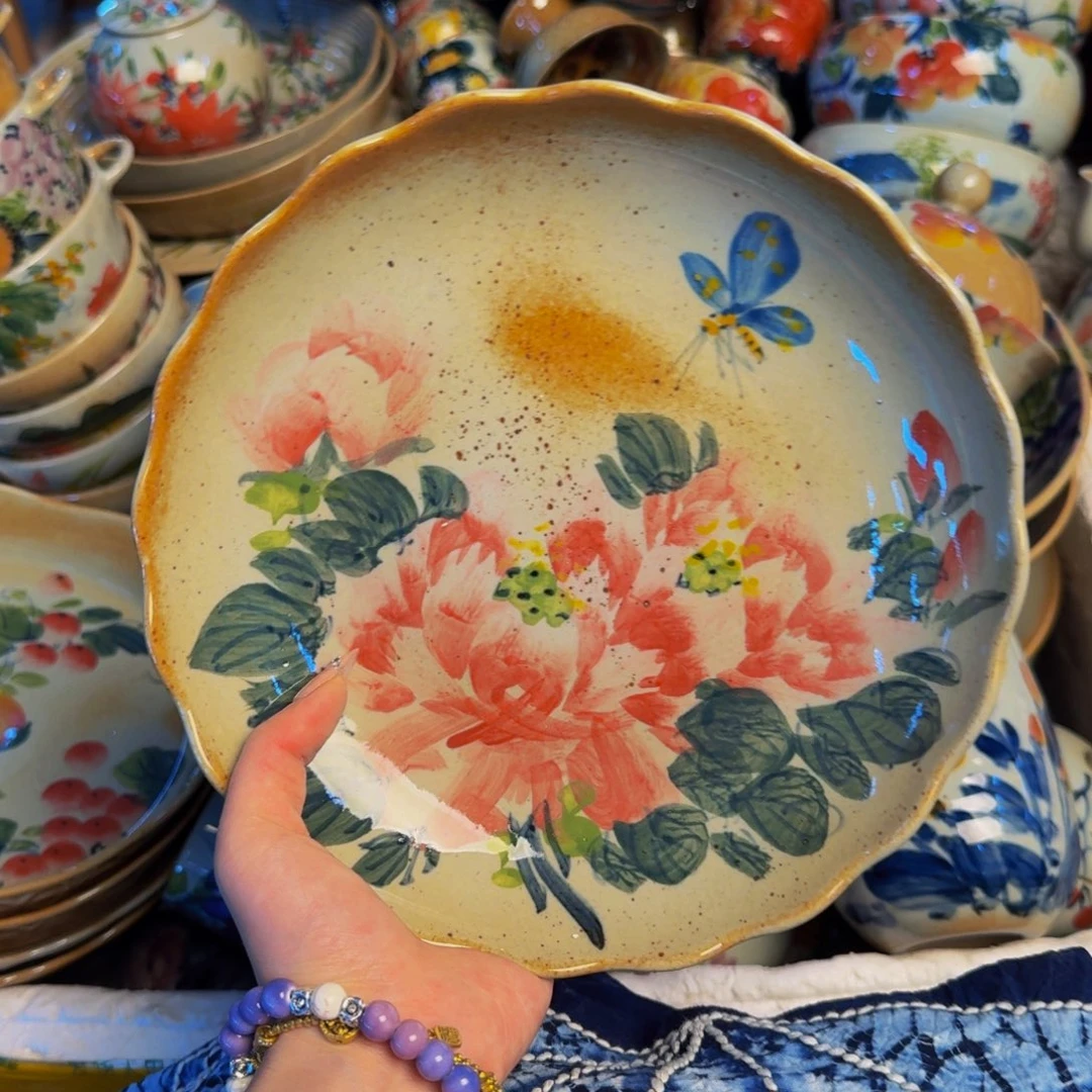 瓷片景德镇陶瓷手工手绘