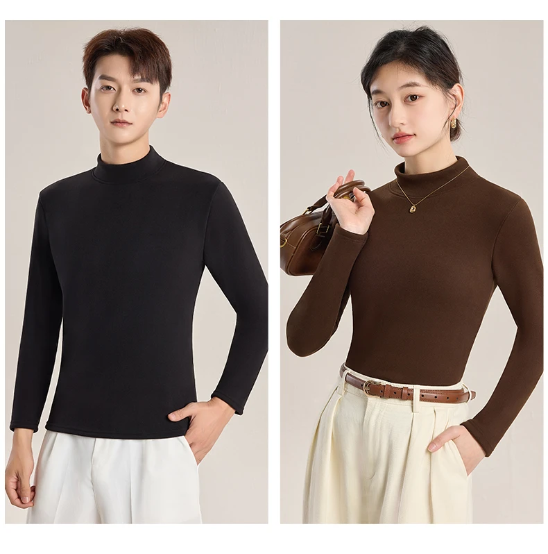 【粉丝专享】秋冬新品男女同款糯米绒加厚保暖打底衣1509#