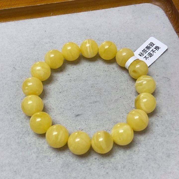 蜜蜡未镶嵌裸石手串