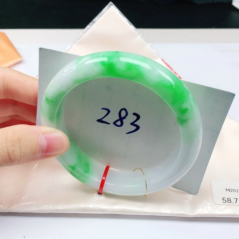 【闪购商品】翡翠手镯未镶嵌缅甸天然a货手镯58+