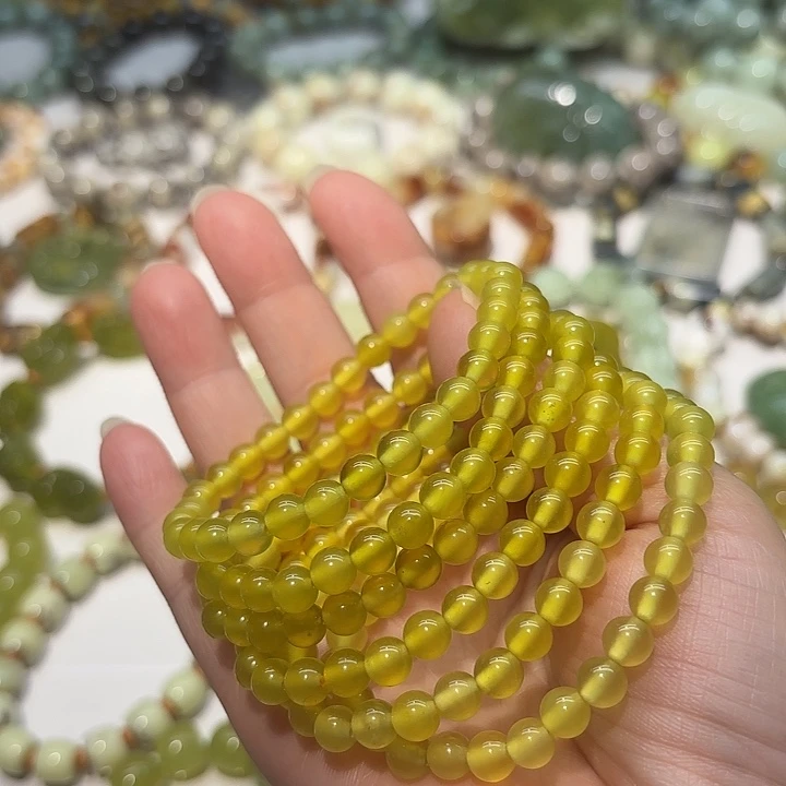 蛇纹石玉未镶嵌手串