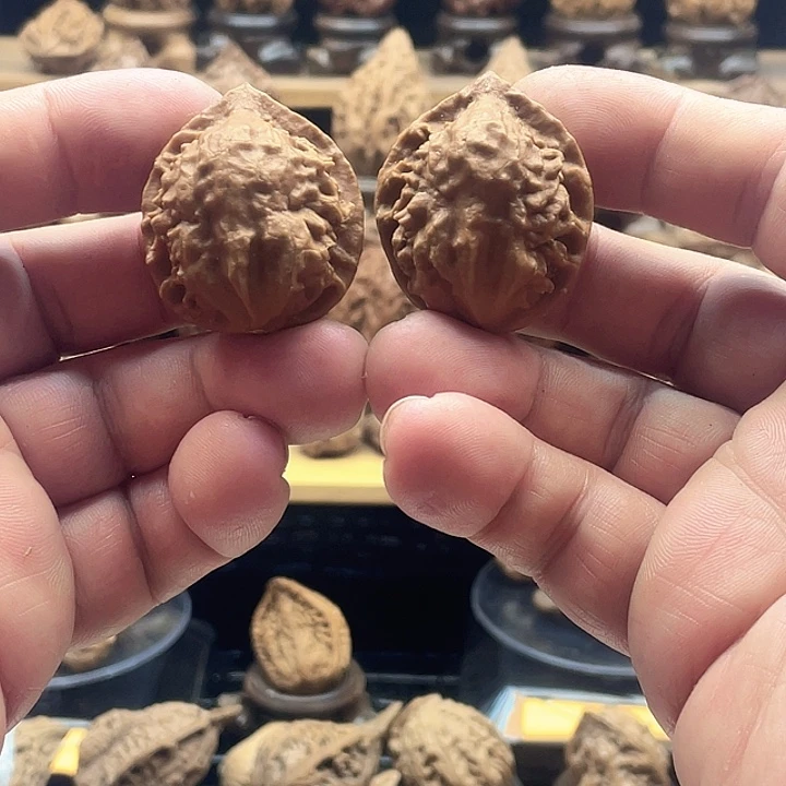 把件文玩核桃精品双面鬼脸15