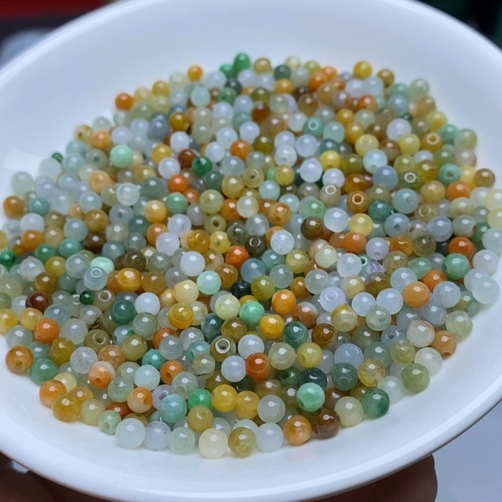 翡翠未镶嵌手链卡3.6冰多宝100个