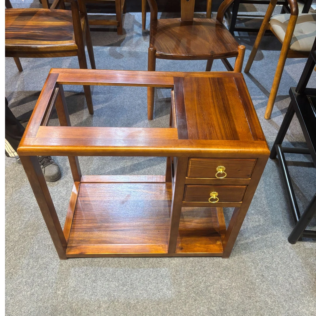 胡桃木实木茶水柜茶边柜整装发货包邮福利品亏本仅限开播