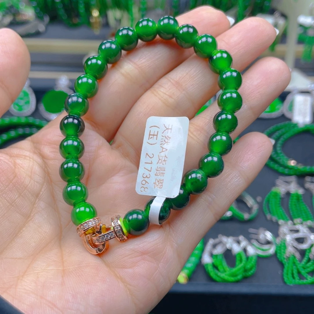 颈饰未镶嵌翡翠手链8