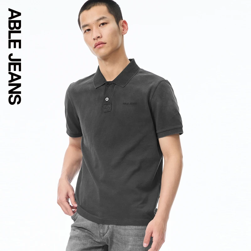 ABLE JEANS 25夏季新款男士舒适水洗合体POLO衫