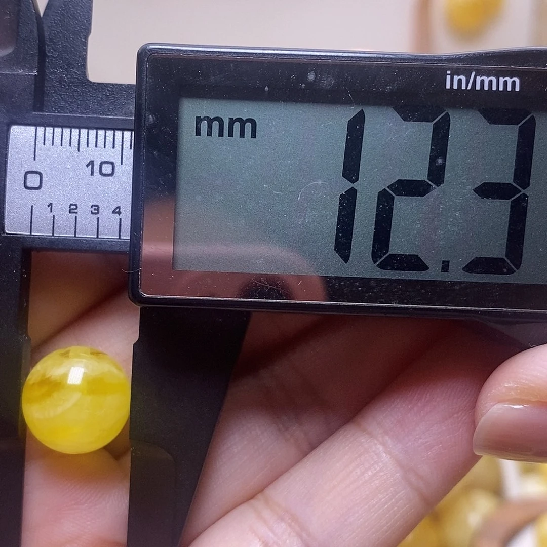 未镶嵌琥珀裸石蜜蜡圆珠微瑕