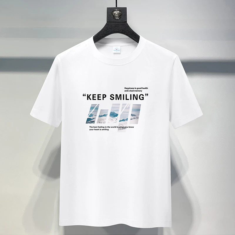 【棉轻季2代索罗纳凉感T恤】002男女款休闲索罗纳圆领透气印花短袖