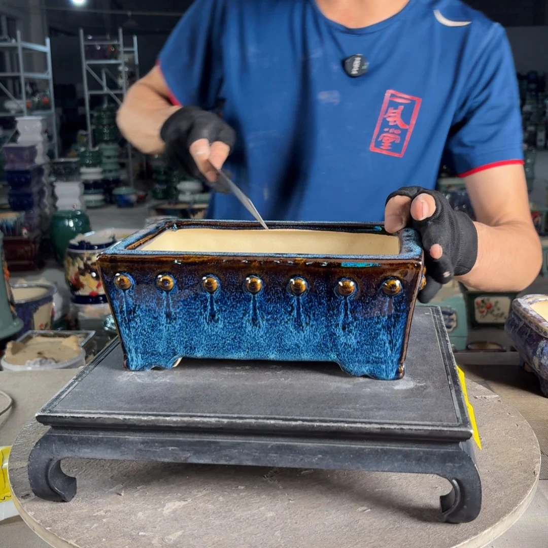 一风堂石湾花盆 内 21*14*7