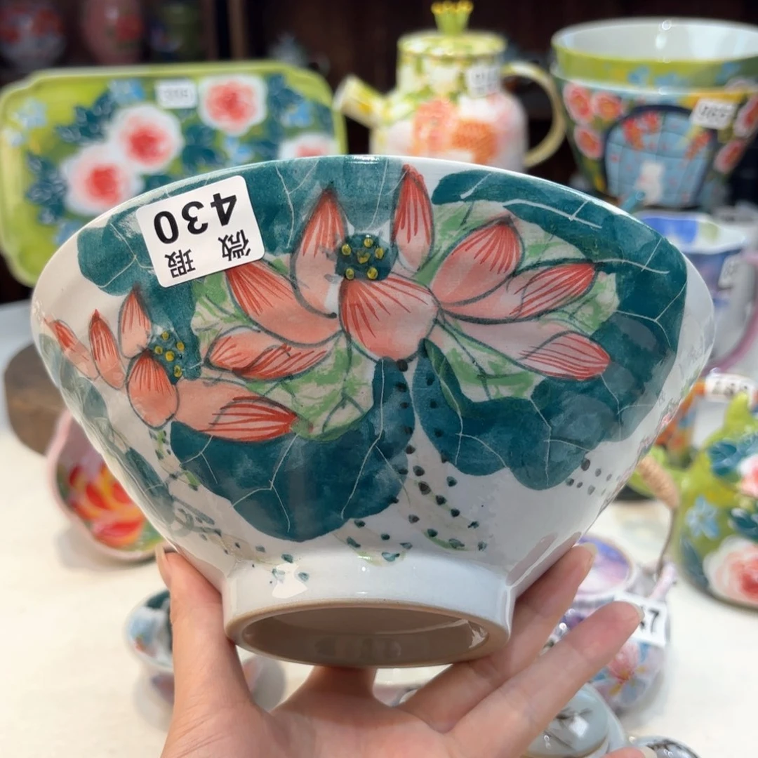 景德镇手绘高温釉下彩陶瓷茶具