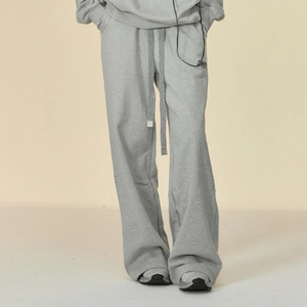 乐序绣花logo阔腿裤410300