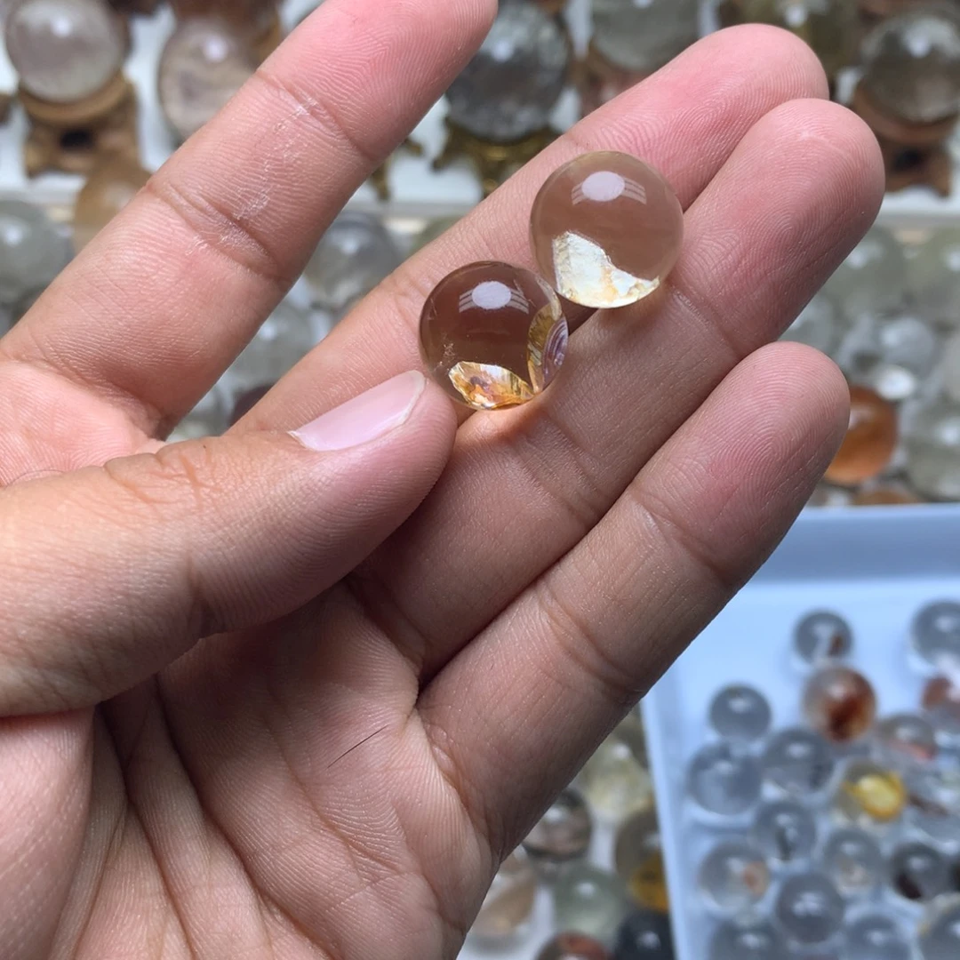 不***了水晶珠宝半成品未镶嵌方解石球