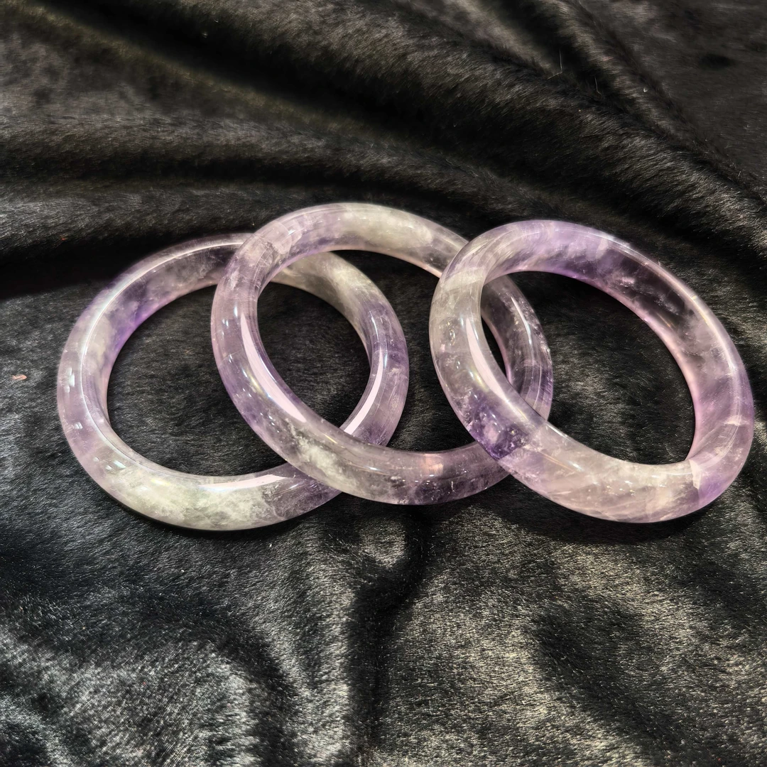 江德洋珠宝C11002紫绿莹石晶水晶紫手镯-配盒-多样性发货只发一件