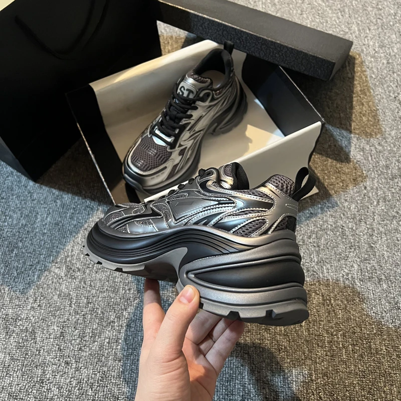 《A35》断码特价 201-136厚底小个子增高百搭老爹鞋女软底运动女鞋