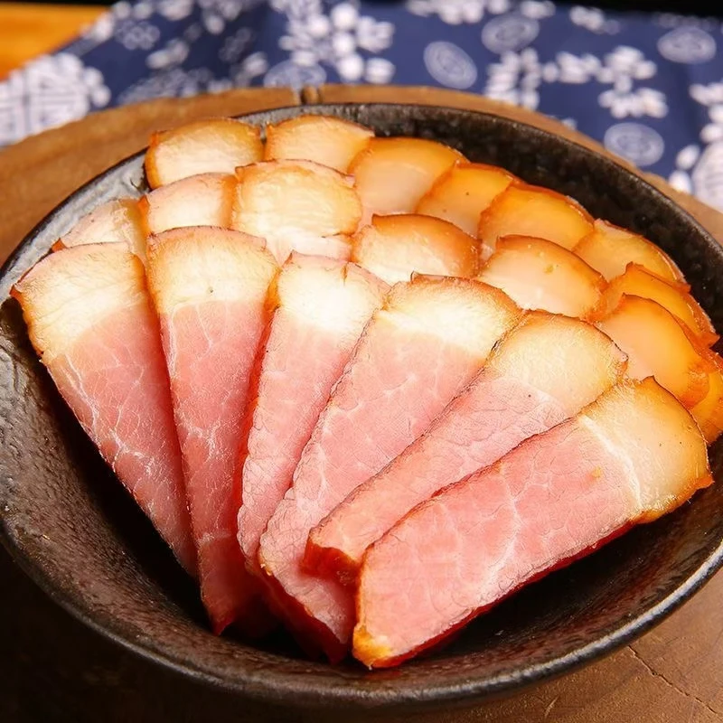 腊肉湖南农家烟熏腊肉柴火烟熏后腿腊肉