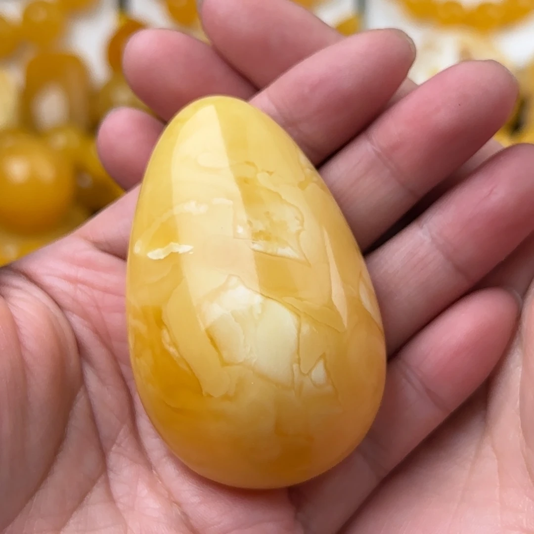 琥珀未镶嵌手链焦皮高品质吊坠