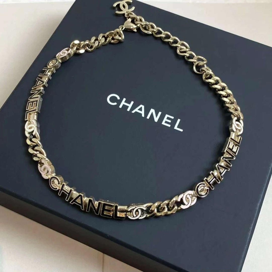 99新 Chanel/香奈儿 22S珐琅字母项链 /57703802/代卖服务/12期