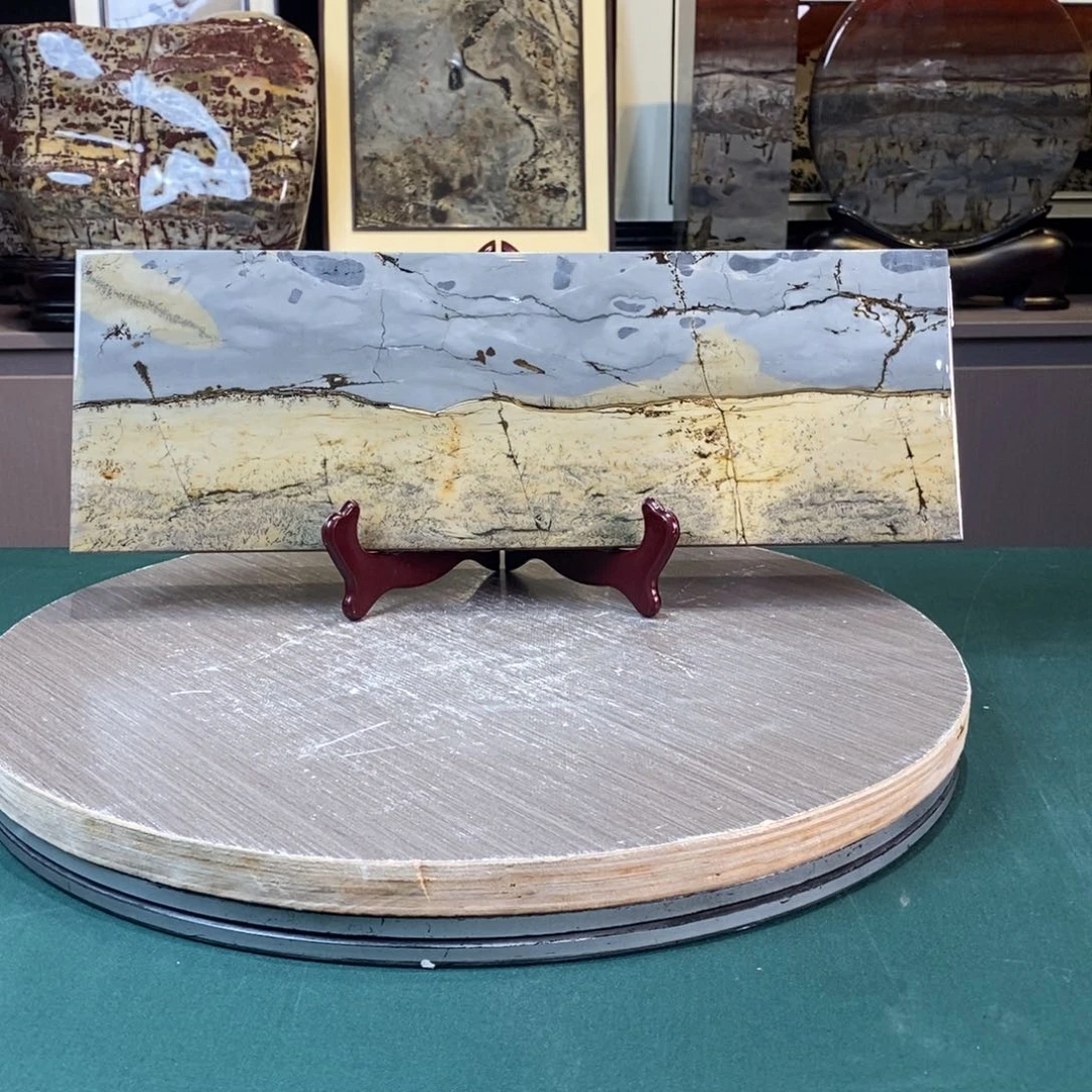 石材广西国画石草花石