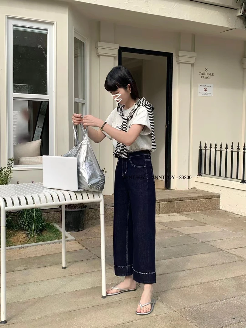 代嘉儿森调9分窄版阔腿裤83800