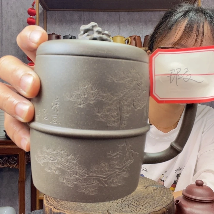 茶杯紫砂原矿紫砂杯