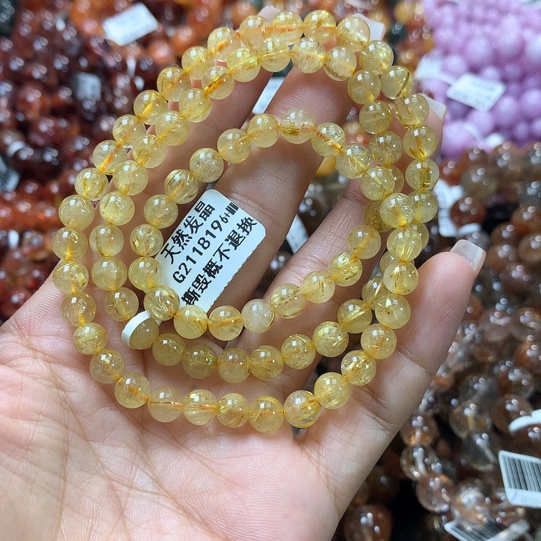 水晶手链未镶嵌，